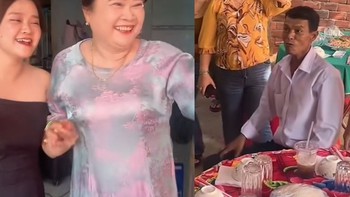 Cảm xúc của ba khi thấy mẹ trang điểm sau 30 năm kể từ ngày cưới