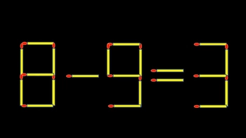Thử tài IQ: Di chuyển một que diêm để 8-9=3 thành phép tính đúng