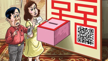 Thiệp cưới in mã QR tài khoản được không?