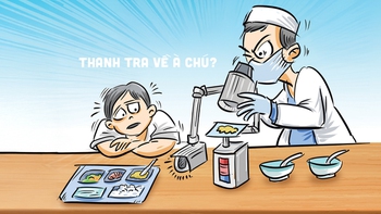 Bữa ăn bán trú khi có đoàn thanh tra về