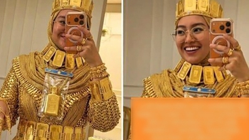 Có thật không hình ảnh cô dâu Dubai phủ vàng từ đầu đến chân?