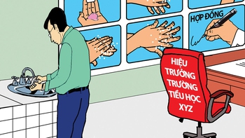 Ai cần rửa tay khi làm suất ăn bán trú?