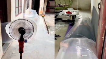 Khi nhà 3 phòng mà chỉ có một cây quạt