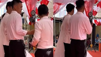 Phát biểu ở đám cưới, ông chú 'run cầm cập' khiến dân mạng bật cười