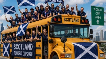 CĐV Scotland thuê xe đưa đón học sinh đi xem World Cup 2026