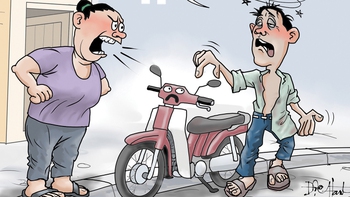 Chồng bợm nhậu đổ lỗi cho xăng E10