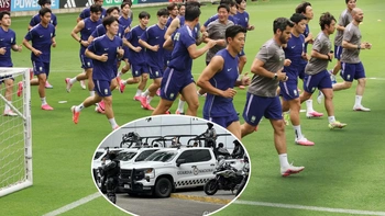 Cảnh sát, quân đội túc trực quanh sân tập tuyển Hàn Quốc trước World Cup 2026