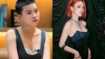 Rapper Pháo làm quen với đầm dạ hội, giày cao gót để thi hoa hậu