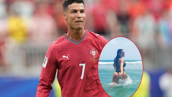 Bạn gái Ronaldo gây sốt với clip tắm biển giữa mùa World Cup