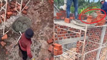 Cô phụ hồ với kỹ năng nghề nghiệp đỉnh cao