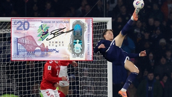 Hình ảnh McTominay được in lên tiền Scotland trước thềm World Cup 2026