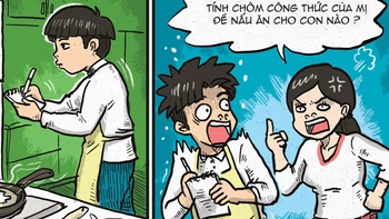 Vợ nổi cơn ghen vì chồng vi phạm bản quyền nấu ăn