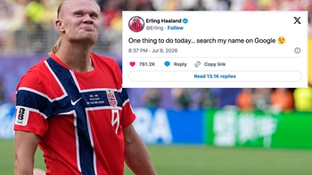 Haaland tranh thủ ngày nghỉ World Cup lên Google tìm… chính mình