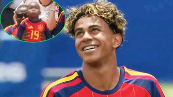 Em trai 3 tuổi Yamal thè lưỡi ‘chiếm sóng’ ở World Cup 2026