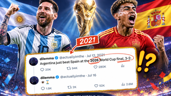 Choáng: dự đoán Argentina thắng Tây Ban Nha ở World Cup 2026 từ năm 2021