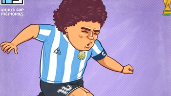 Tượng đài World Cup P.13: Maradona và 2 'bàn thắng lịch sử' trái ngược nhau