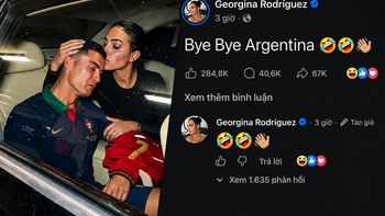 Thực hư bài đăng của hôn thê Ronaldo: 'Bye Bye Argentina'