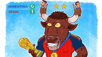 Khóa cả Messi lẫn Scaloni, Bò tót giành ngôi vương World Cup 2026