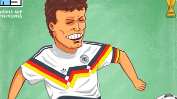 Tượng đài World Cup P.14: 'Tiểu hoàng đế' Lothar Matthaus đòi nợ Argentina