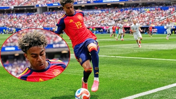 Lamine Yamal gây tò mò với hai chữ trên băng đô ở World Cup