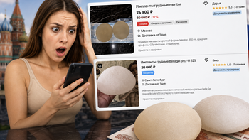 Ngộ he: túi ngực đã qua sử dụng được bán đầy trên mạng ở Nga