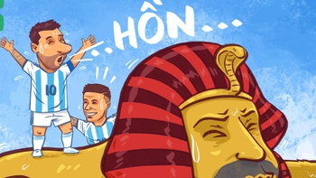 Messi 'hú hồn chim én' với các Pharaoh