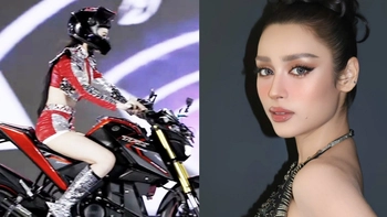 Yến Nhi ngã môtô trên sân khấu, tân Miss Grand Vietnam 2026 từng uốn éo gây tranh cãi