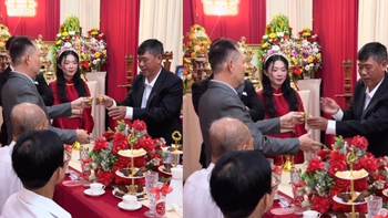 Màn uống rượu của 2 ông sui siêu cồng kềnh