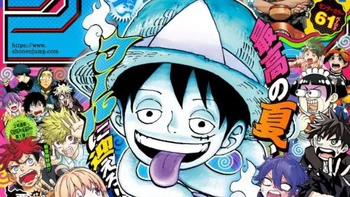 Luffy hóa ma, 'ám' cả dàn manga trên bìa Shonen Jump