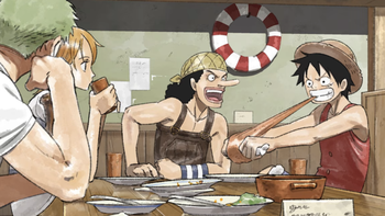 One Piece hé lộ hình ảnh tri ân chương manga đầu tiên