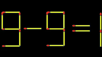 Thử tài IQ: Di chuyển một que diêm để 13-8=7 thành phép tính đúng