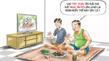 Thịt trâu gác bếp cũng biết nhún nhảy