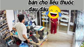 Chủ tiệm phụ kiện điện thoại đứng hình khi khách vào hỏi mua thuốc