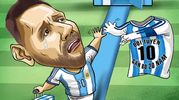 Messi đã trả lại áo số 10 cho Argentina