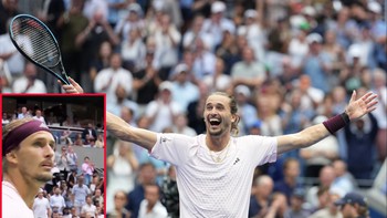 Màn ăn mừng 'load chậm' nhất Grand Slam của Zverev ở US Open 2026
