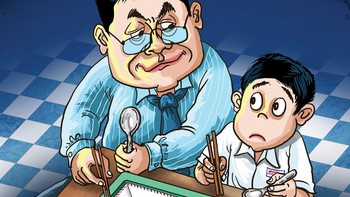 Khay cơm bán trú và những món 'khó gọi tên'
