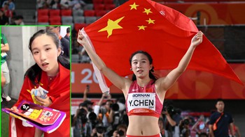 Vừa phá kỷ lục Asiad, nữ VĐV xinh đẹp ngơ ngác vì được tặng... sách luyện thi đại học