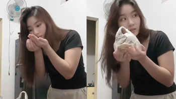 Con gái trổ tài nấu cơm cho mẹ ăn nhưng kết quả lạ lắm