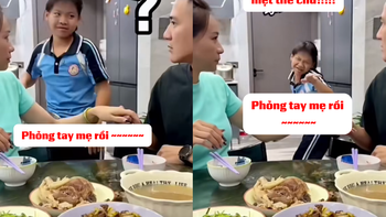 Mẹ bị con gái trêu chọc vì nhõng nhẽo