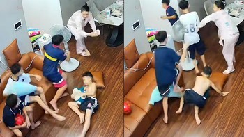 4 con trai 'tốc biến' đi ngủ một nốt nhạc khi thấy mẹ cầm dép