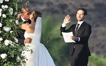 Tobey Maguire làm chủ hôn cho đám cưới của vợ cũ
