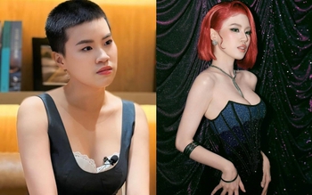 Rapper Pháo làm quen với đầm dạ hội, giày cao gót để thi hoa hậu