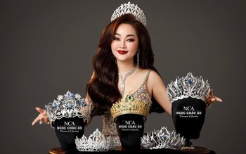 Hoàng Thanh Nga và những chiếc vương miện đính đầy kim cương