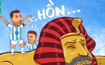 Messi 'hú hồn chim én' với các Pharaoh