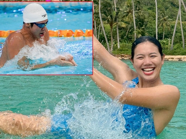 Ánh Viên viết 'tâm thư' mừng em trai chạm tay HCV SEA Games 33