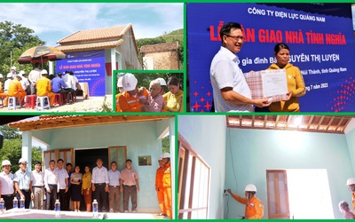 Điện lực Quảng Nam bàn giao nhà tình nghĩa cho hộ nghèo tại huyện Núi Thành