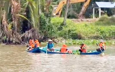 Tìm thấy thi thể người đàn ông mất tích khi bơi qua sông hái trái bần