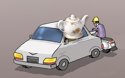 Nhiều tài xế thèm 'uống nước trà' vậy sao?
