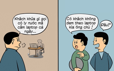 Chủ sợ thất thu vì khách mang laptop vào quán cà phê