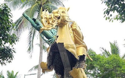 Chủ tịch Khánh Hòa yêu cầu khẩn trương sửa tượng Thánh Gióng